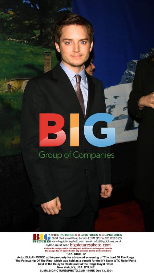 ELIJAH WOOD at 'The Lord Of The Rings' pre-party
