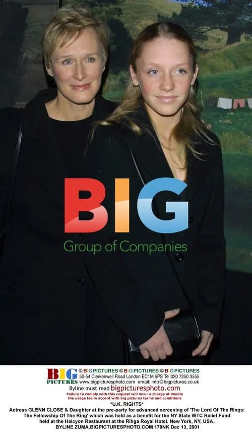GLENN CLOSE & Daughter at 'LOTR' Pre-Party