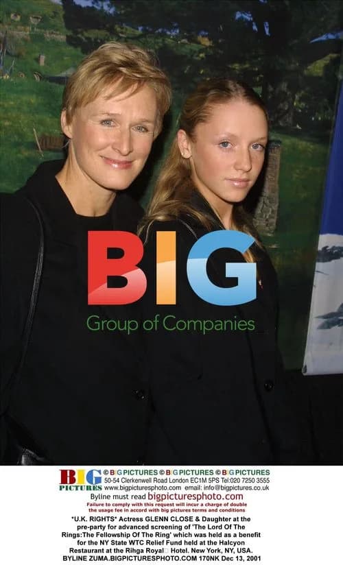 Glenn Close & Daughter at LOTR Pre-Party