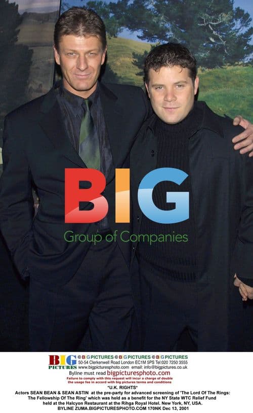 SEAN BEAN & SEAN ASTIN at LOTR pre-party