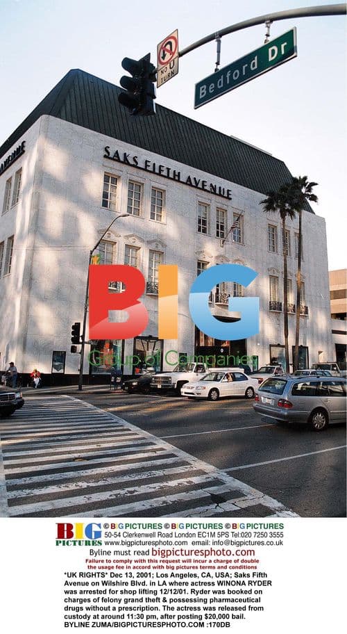 Winona Ryder Arrested for Shoplifting