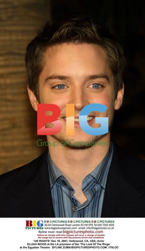 ELIJAH WOOD at LA premiere of 'The Lord Of The Rings'