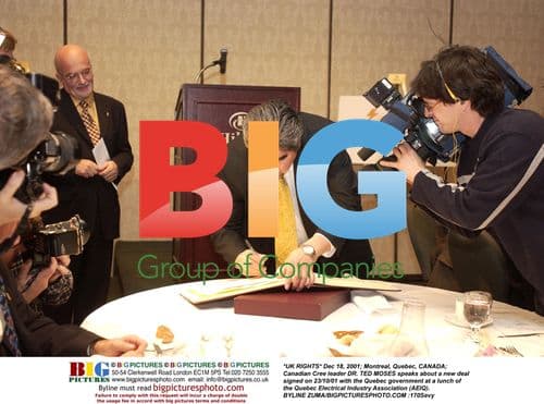 Canadian Cree leader Dr. Ted Moses speaks about new deal