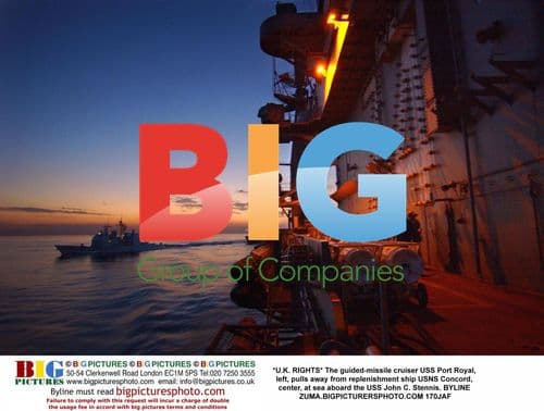 USS Port Royal cruiser at sea