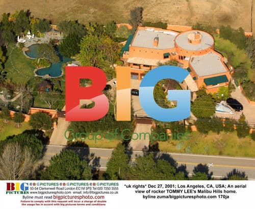 Aerial View of Tommy Lee's Malibu Home