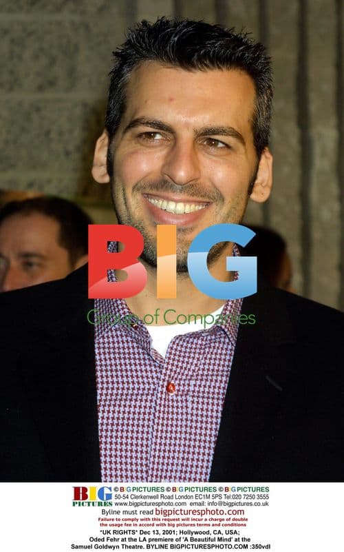 Oded Fehr at 'A Beautiful Mind' premiere