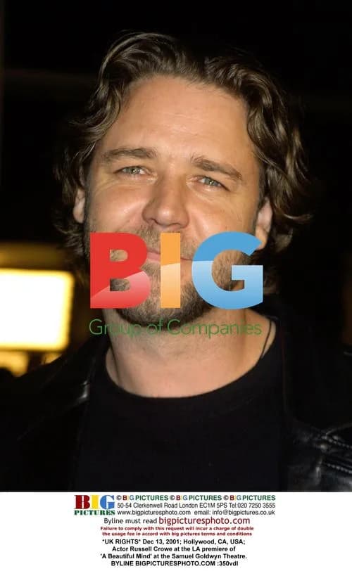 Russell Crowe at LA premiere of 'A Beautiful Mind'