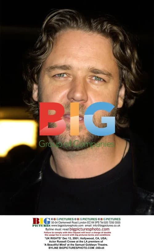 Russell Crowe at 'A Beautiful Mind' premiere