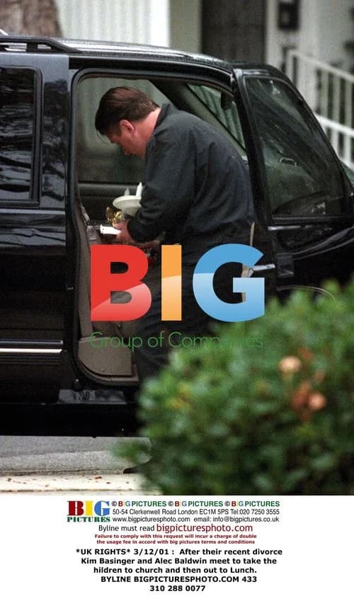 Kim Basinger and Alec Baldwin take kids to church