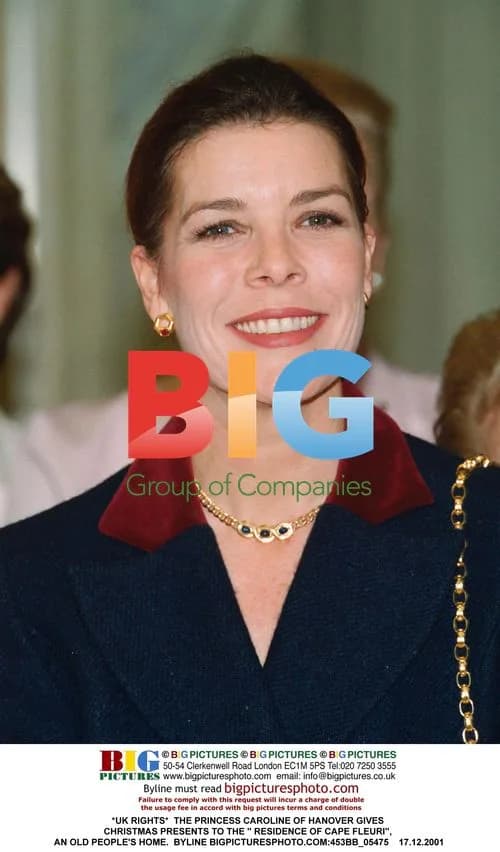 Princess Caroline visits old people's home