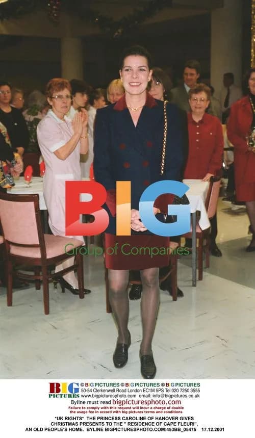 Princess Caroline Gives Gifts to Elderly Home