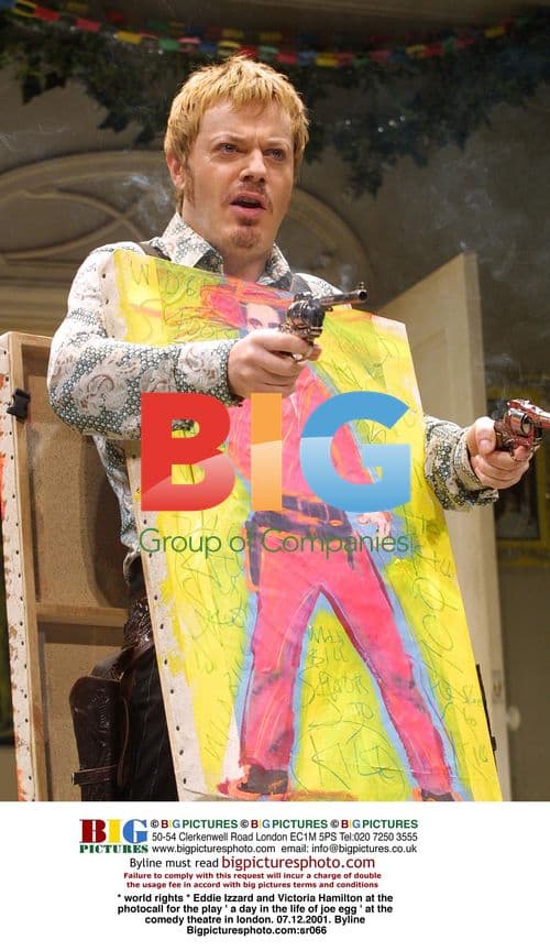 Eddie Izzard and Victoria Hamilton at "Joe Egg" photocall