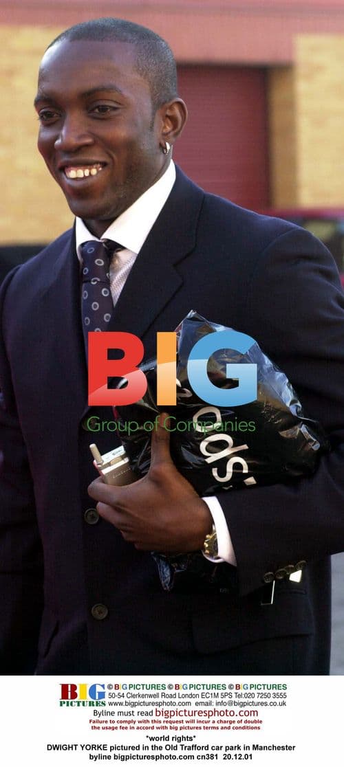 Dwight Yorke in Old Trafford Car Park