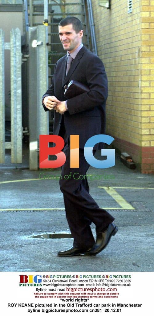 ROY KEANE at Old Trafford in Manchester