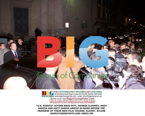 Actors arrive in Rome for 'Ocean's Eleven' premiere