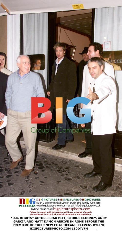 Actors Arrive in Rome for 'Ocean's Eleven' Premiere