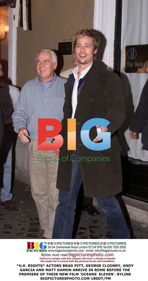 Actors arrive in Rome for 'Ocean's Eleven' premiere