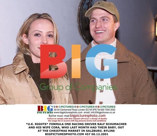 Ralf Schumacher and wife Cora at Christmas market