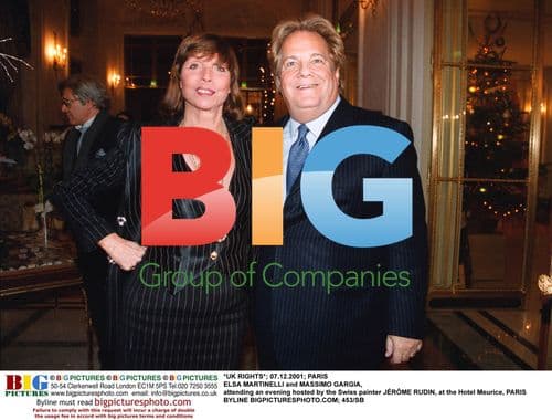 Elsa Martinelli and Massimo Gargia at Paris event