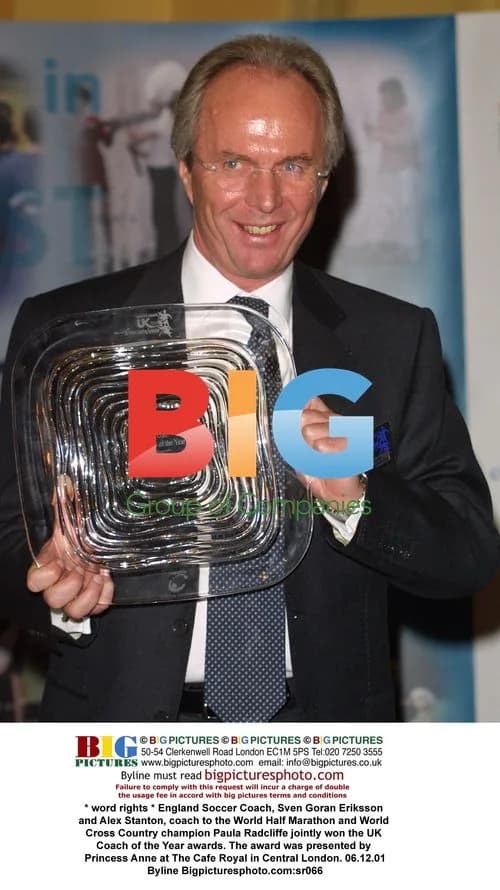 Eriksson and Stanton win UK Coach of the Year