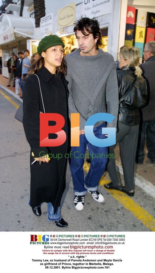 Tommy Lee with Mayte García in Marbella