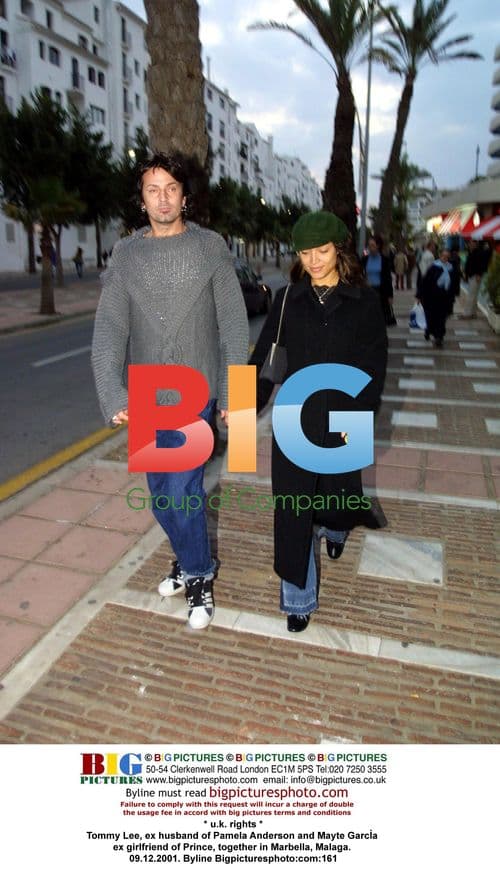 Tommy Lee and Mayte García in Marbella