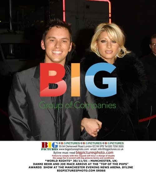 Danni Behr and Joe Mace at the "Top of the Pops" Awards