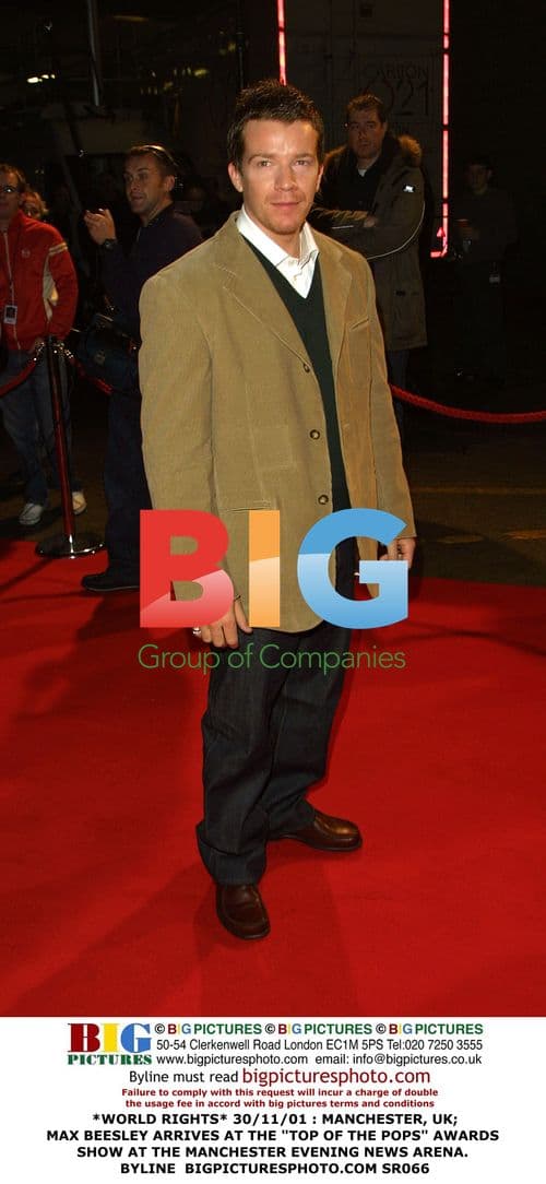 Max Beesley at Top of the Pops Awards