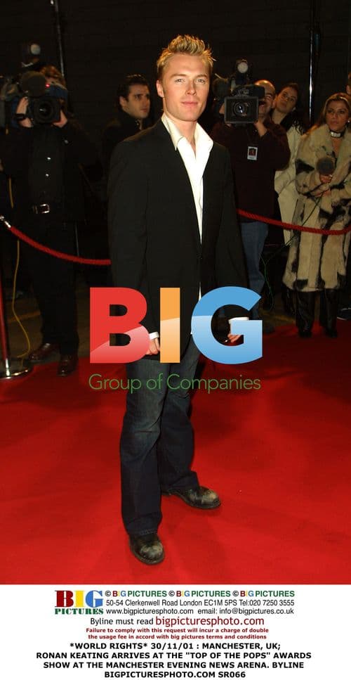 Ronan Keating at Top of the Pops Awards