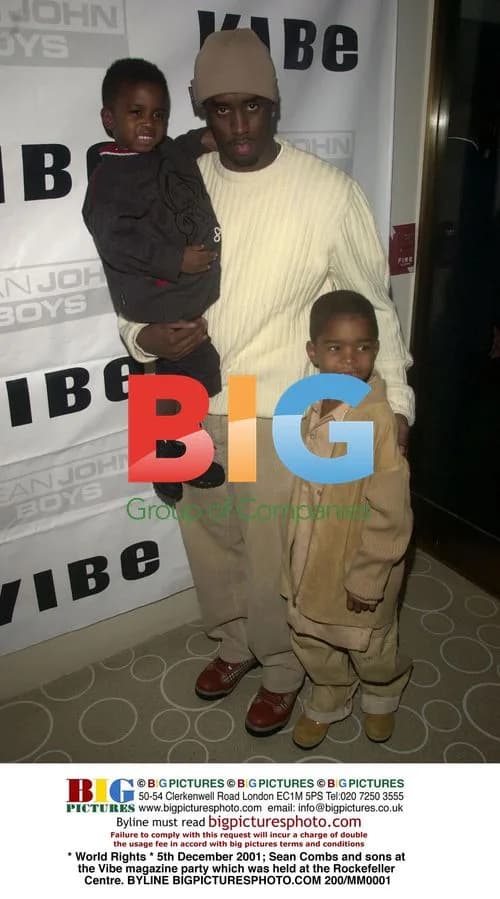 Sean Combs and Sons at Vibe Party