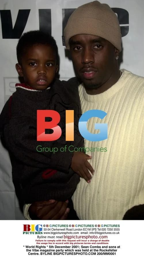 Sean Combs and sons at Vibe magazine party