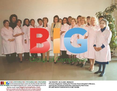 Princess Stephanie visits Monaco hospital