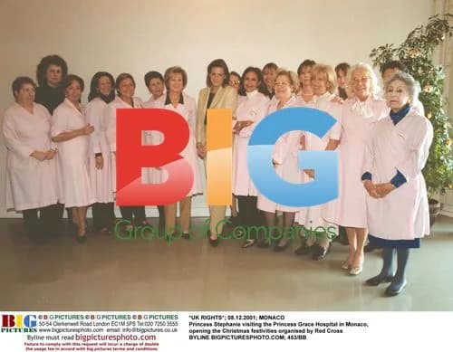 Princess Stephanie visits Monaco hospital