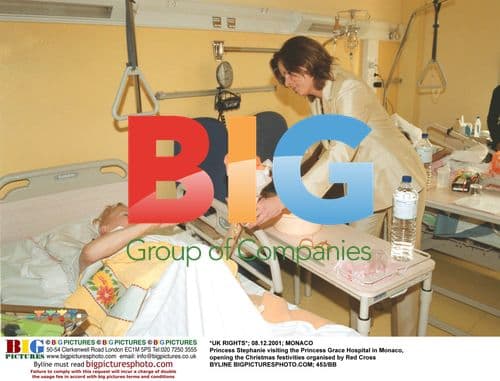 Princess Stephanie visits Monaco hospital