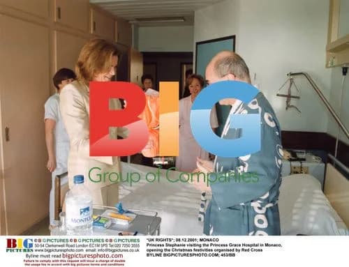 Princess Stephanie visits Princess Grace Hospital in Monaco
