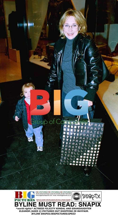 Filicity Kendal and Granddaughter Eleanor Shop in Mayfair