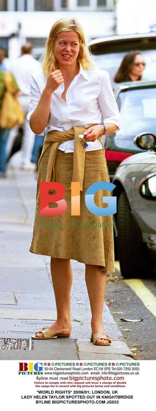 Lady Helen Taylor out in Knightsbridge