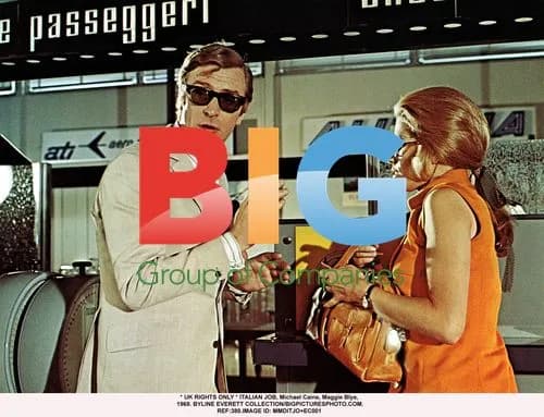 Michael Caine and Maggie Blye in The Italian Job