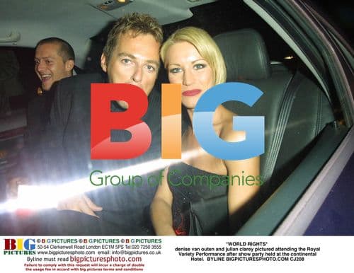 Denise van Outen and Julian Clarey at Royal Variety Party