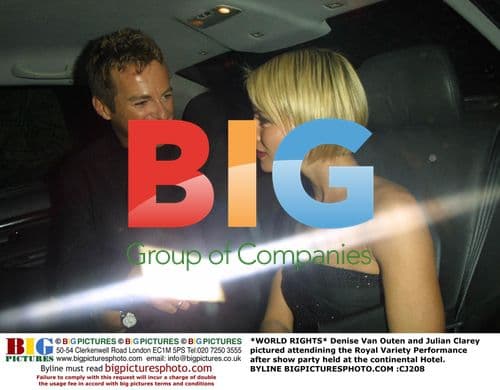 Denise Van Outen and Julian Clarey at Royal Variety Party