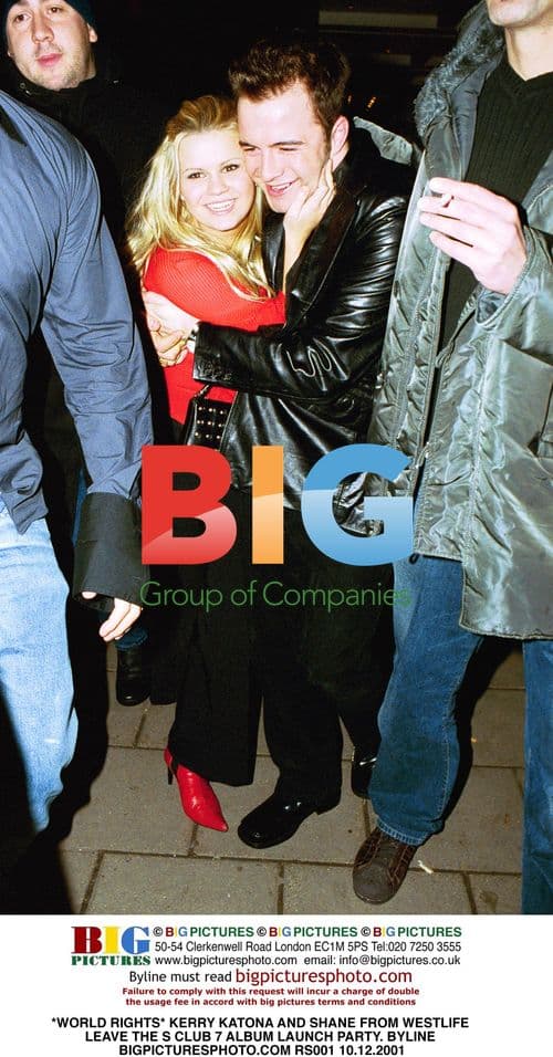 Kerry Katona and Shane from Westlife at S Club 7 album launch