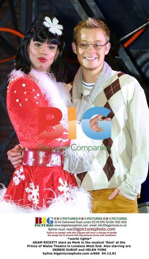 Adam Rickitt stars in 'Rent' musical in London's West End