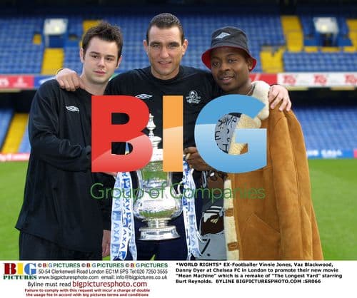 Vinnie Jones, Danny Dyer & Vaz Blackwood at Chelsea FC