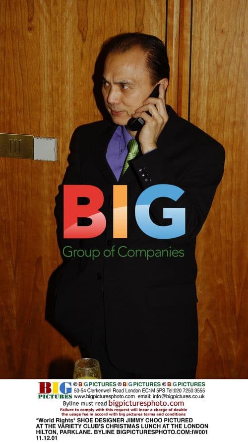 Shoe Designer Jimmy Choo at Variety Club Christmas Lunch