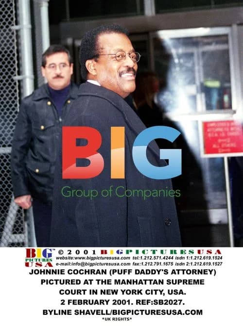 Johnnie Cochran at Manhattan Supreme Court