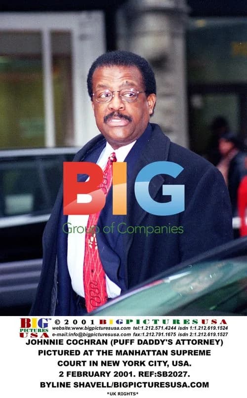 Johnnie Cochran at Manhattan Supreme Court