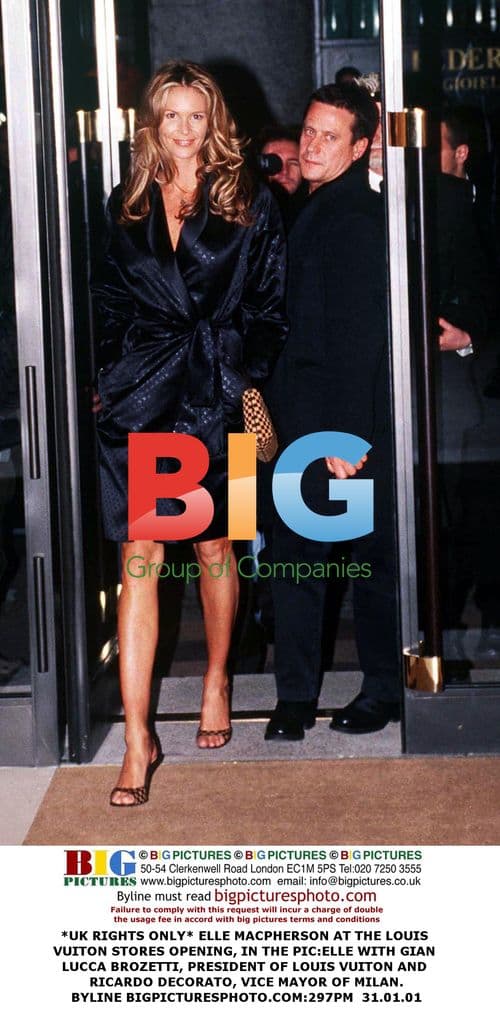 Elle Macpherson at Louis Vuitton Store Opening