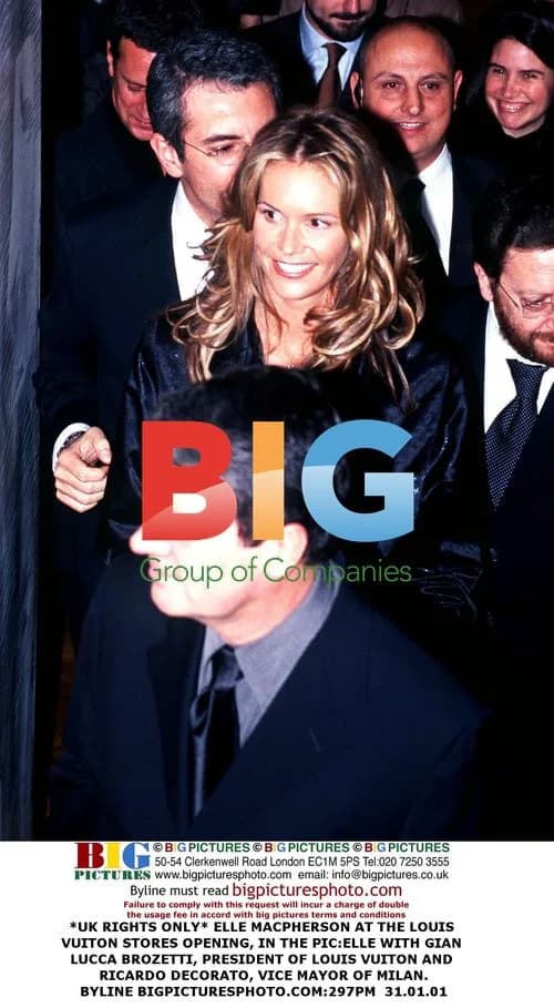 Elle Macpherson at Louis Vuiton Stores Opening