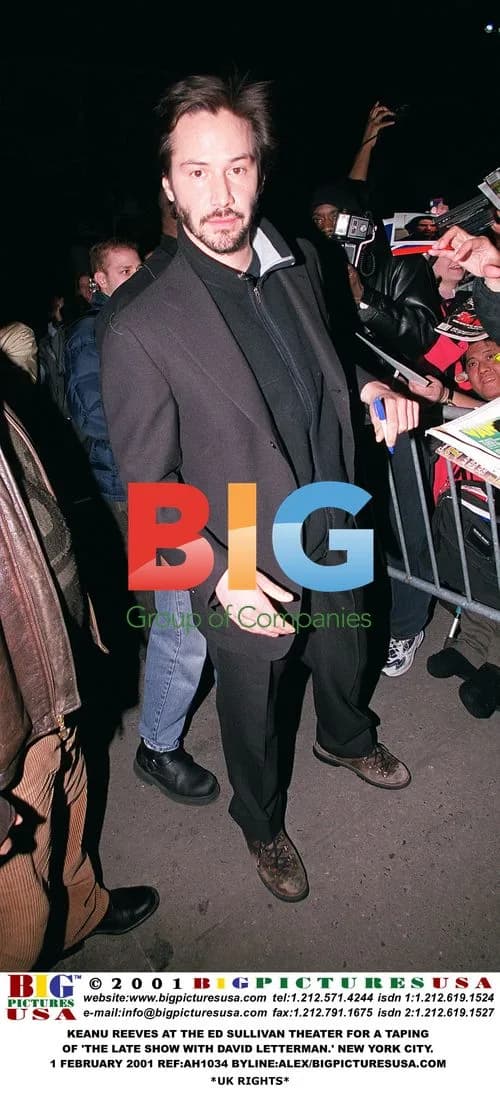 Keanu Reeves at 'The Late Show' taping