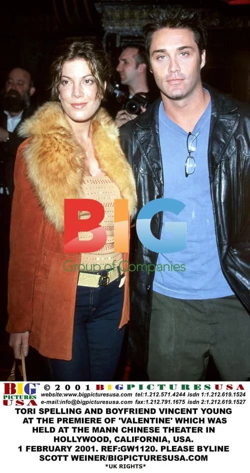 Tori Spelling and Vincent Young
